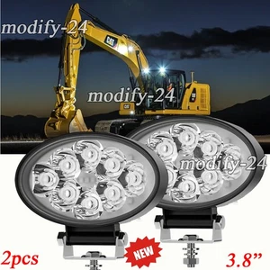 Pair 3.8'' inch 120W LED Spot work Lights Fit Caterpillar Construction Equipment - Picture 1 of 11