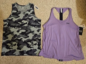 Under Armour Girls UA Knockout Youth L & Old Navy Tank Tops Brand NEW - Picture 1 of 7