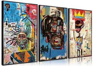 3 Piezas Arte de Pared Callejera Moderno Cuadros Abstractos Póster Impresiones Decoración de Pared Artes... - Imagen 1 de 8