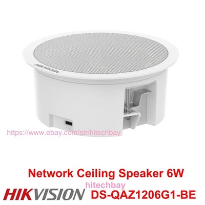 Hikvision Speaker DS-QAZ1206G1-BE IP Network Ceiling Mount PoE 6W Max SPL 100DB