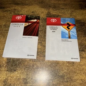 2025 Toyota Corolla Owner's Manual & Corolla Multimedia Owner's Manual Both New - Picture 1 of 1