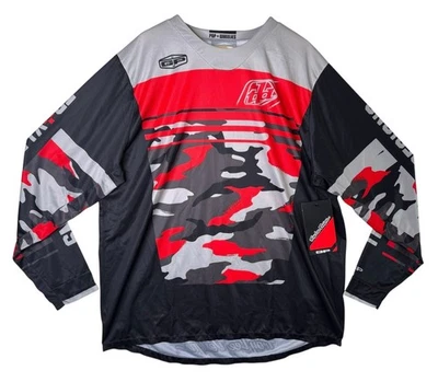 Troy Lee Designs GP Jersey Formula Camo Black / Rocket Red Men's Size XXL - Image 1 of 4