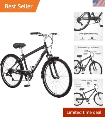 Bicicleta cómoda Suburban para adultos: ruedas de 26 pulgadas y asientos acolchados para montar fácilmente Foto 1 de 4