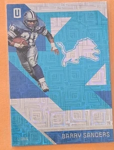 2016 Panini Unparalleled Barry Sanders Teal #98 Detroit Lions  - Picture 1 of 2