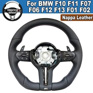 For BMW F Series Flat Bottom Steering Wheel F10 F11 F07 F06 F12 F13 F01 F02 - Picture 1 of 6