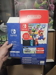 Nintendo Switch OLED Mario Wonder Gamestop Promo Display Only Boxes - Foto 1 di 2