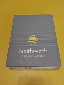Southworth Ink Jet Paper White 100 Sheets 25% Cotton Fiber Bond Finish Four Star - Picture 1 of 3
