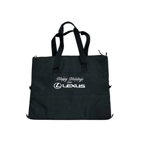 Lexus Car Tote Gift Happy Holidays Black Padded NEW - Picture 1 of 11