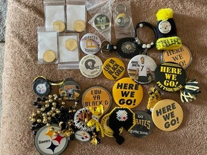 Pittsburgh Steelers And Pirates Buttons,Coins And Other Collectibles - Picture 1 of 1