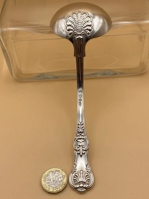 MESTOLO IN ARGENTO MASSICCIO FINE REGINE OYSTER SALVY, LONDRA 1828 DI JONATHAN HAYNE 86g - Immagine 1 di 4