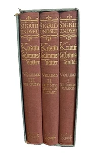 Kristin Labransdatter Sigrid Undset Buchsatz 1946 Mittelalter Norwegen Feudal Vintage - Bild 1 von 12