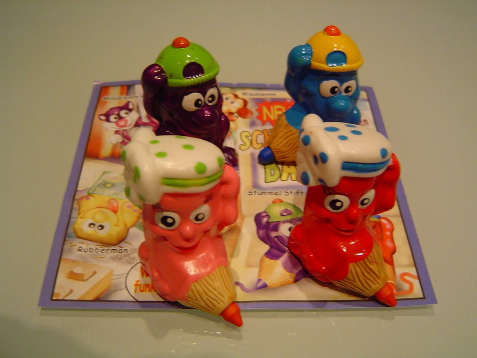 Neues von der verrückten Schreibtischbande   D  2003 alle 4 Stummel Stifte + 1 B - Bild 1 von 1