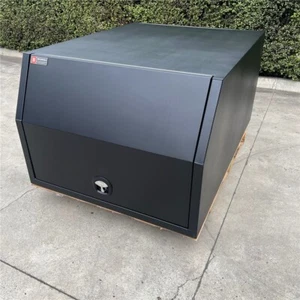 【SAVE MORE!】Black 1200 x 1770 x 850 mm Flat Plate 4WD Ute Toolbox Canopy - Picture 1 of 12