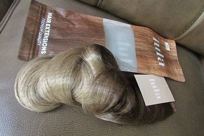 Extensión de Cabello Lula Halo 16" Ondulado Medio Marrón/Rubio Ombre-mo3 8TT16-Nuevo en paquete Foto 1 de 3