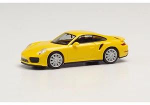Herpa Porsche 911 Turbo, giallo corsa 1:87 028615-003 modellismo - Foto 1 di 3