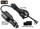 MINI USB 2Amp FAST Car Charger Cable for TomTom GO LIVE START RIDER XL XXL ONE