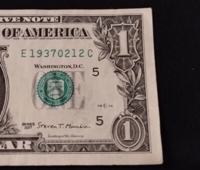 February 12, 1937  Birthday Note Date Note Fancy Serial Number E19370212C - Image 1 of 3