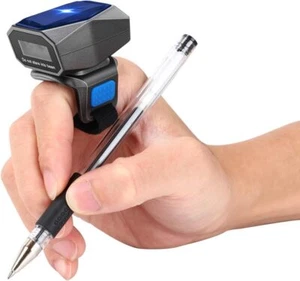 Eyoyo 2D Bluetooth Wearable Ring Barcode Scanner Wireless QR Code Finger Reader - Picture 1 of 29