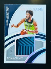 2021-22 IMMACULATE KARL ANTHONY TOWNS SOLE OF THE GAME GAME WORN SNEAKER /25
