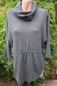 SUSSAN Thunder Grey Cowl Neck TOP/Jumper SIZE Small WOOL Blend. NEW RRP$89.95 - Picture 1 of 1