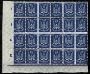 Germany Weimar Republic 1922 ☀ Airmail 3Mk.Blue Mi.217 (4x6) ☀ MNH** - Picture 1 of 2