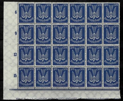 Germany Weimar Republic 1922 ☀ Airmail 3Mk.Blue Mi.217 (4x6) ☀ MNH** - Image 1 of 2