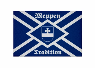 U24 Aufnäher Meppen Tradition Fahne Flagge Patch 9 x 6 cm