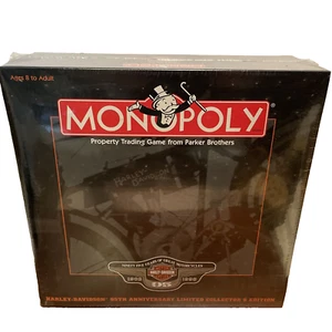 New Vintage Monopoly Harley Davidson 95th Anniversary Board Game SEALED 1990's - Picture 1 of 8