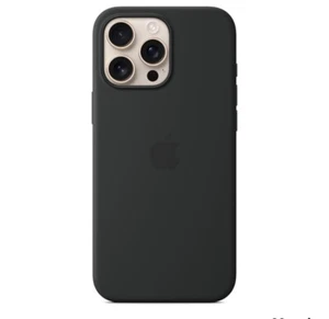Apple Silikon Case mit MagSafe für iPhone 16 Pro Max - Schwarz - Bild 1 von 1