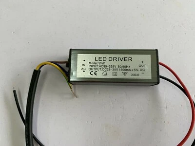 LED Driver Power Supply 1500mA Transformer For 50W Floodlight Waterproof IP65 - Image 1 of 3