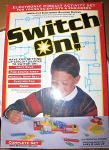 Electronic Circuit Activity set for Kids Vintage SWITCH ON, Homeschoolers Love! - Picture 1 of 2