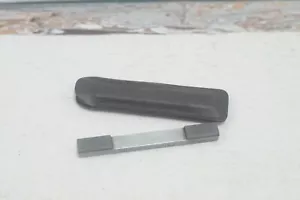 Vntg Norton Diamond Sharpening Honing Stone D320 D400?? Pocket Size Leather Case - Picture 1 of 10