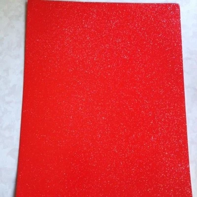 *2 HOJAS* PAPEL BRILLO ROJO 8-1/2" X 11" PAPEL BRILLO DARICE (NO ADHESIVO)  Foto 1 de 4