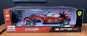 Maisto Radiocomando Scala 1/14 Ferrari F1 SF16-H RC Auto Kimi Raikkonen Iceman - Foto 1 di 11