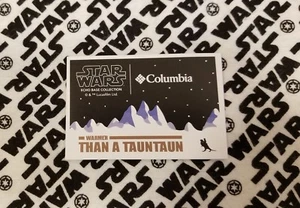 STAR WARS ECHO BASE COLUMBIA JACKET LIMITED EDITION LUKE SKYWALKER STICKER RARE! - Picture 1 of 7