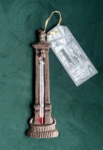 Denkmal Säulenbrunnen Design Gusseisen Garten Wand Thermometer Innen Außen - Bild 1 von 2