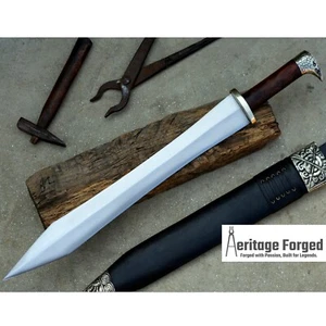 SHORT GALDIUS SWORD-18 inches Battle Ready sword-Tactical-survival-Hand forged - Picture 1 of 9