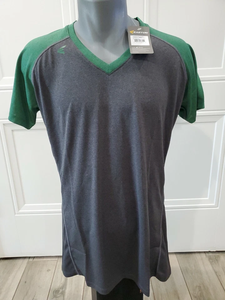 Новый Easton серый 3/4 реглан рукав бейсбол Dryfit производительности женская футболка, L - Изображение 1 из 4
