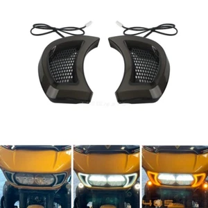 For 2015-2023 Harley Road Glide FLTRX FXTRU ST Headlight Vent Accent LED Lights - Picture 1 of 10
