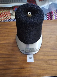 KNITTING MACHINE YARN ON CONE 2 PLY BLACK ACRYLIC BOUCLE 494 GRAMS (638) - Picture 1 of 2