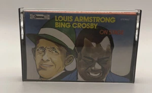Louis Armstrong & Bing Crosby - On Stage - Music Cassette Tape Album - Picture 1 of 4