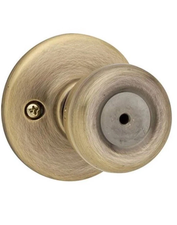 Kwikset Tylo Antique Brass Privacy Bed/bath Door Knob 300t 5 6al RCs