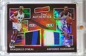 2016 Aficionado Shaquille O'Neal Anfernee Hardaway #PATCH PRIME /25 Dual Jerseys - Picture 1 of 5