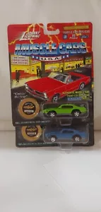2 dif '69 gto judge 1 lite green 1 blue johnny lightning muscle car B71 - Picture 1 of 1