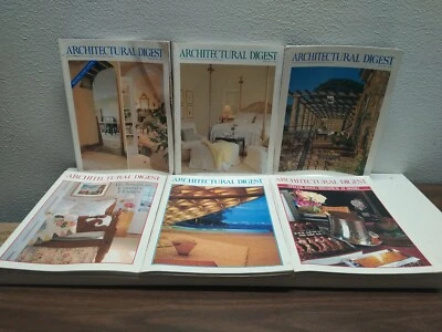 Architectural Digest 1995 Lot 6 Vintage Magazine Issues - Image 1 of 4