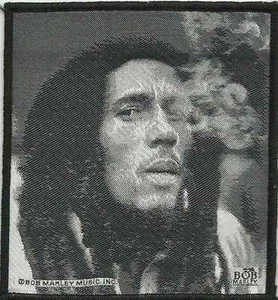 BOB MARLEY face smoking 1994 - WOVEN SEW ON PATCH official - no longer made - Picture 1 of 1
