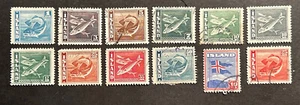 Travelstamps: Iceland Stamps Sc #217-228 & 224b Codfish, Herring & Flag Used - Picture 1 of 5