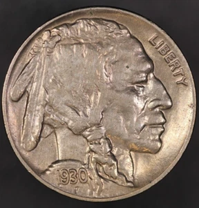 1930 S BUFFALO NICKEL FRESH FROM ORIGINAL ROLL  -LOT AA- 8594 - Picture 1 of 2