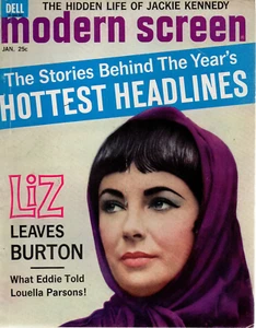 Elizabeth Taylor Frank Sinatra Marilyn Monroe Jerry Lewis Modern Screen 1-1963 - Bild 1 von 6