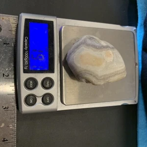 Crowley ridge agate sweet pattern fortified Banded not polished 1.91 Oz. - Picture 1 of 6